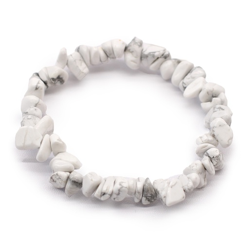 [AWCB-03] Pulsera Fragmentos de Piedras Preciosas - Jaspe blanco