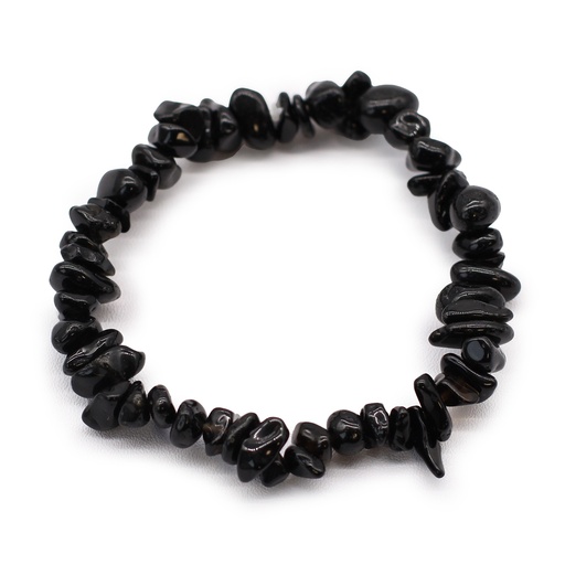 [AWCB-04] Pulsera Fragmentos de Piedras Preciosas - Ágata negra
