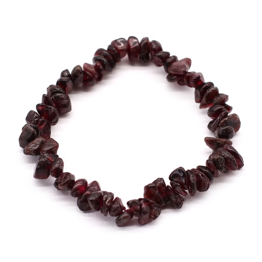 [AWCB-07] Pulsera Fragmentos de Piedras Preciosas - Granate de sangre