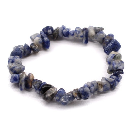 [AWCB-10] Pulsera Fragmentos de Piedras Preciosas - Sodalita