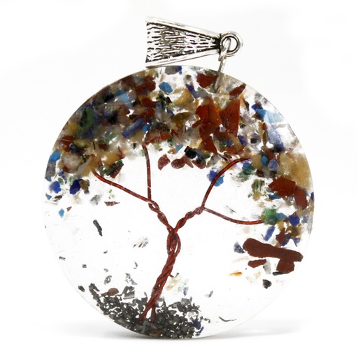 [OPP-02] Colgante de Orgonita - Round Amethyst Tree