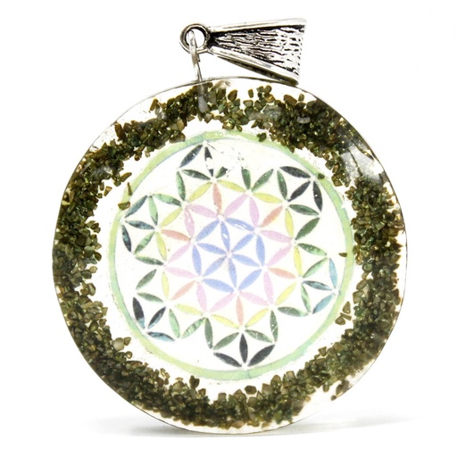 [OPP-04] Colgante de Orgonita -Piedra Verde