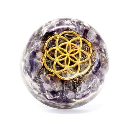 [ODesk-07] Orgonite de oficina - Piedra amatista