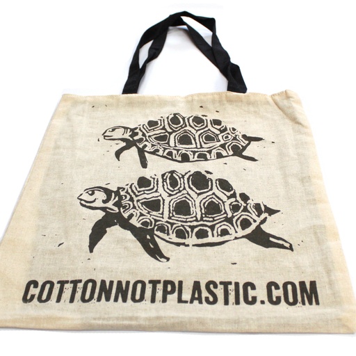 [CCOTT-18] Bolsa de algodón reversible Lrg 2x4oz 38x42cm - (2 diseños)