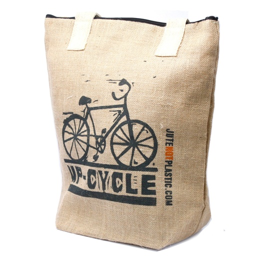 [EcoJt-01] Bolso de yute ecológico - Bicicleta - (4 diseños surtidos)