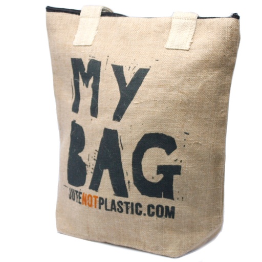 [EcoJt-03] Bolso de yute ecológico - Mi bolsa - (4 diseños surtidos)