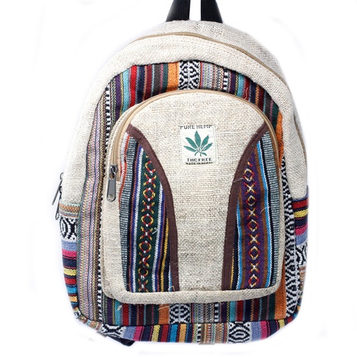 [HempB-03] Mochila - Cáñamo y algodón  (Surtido)