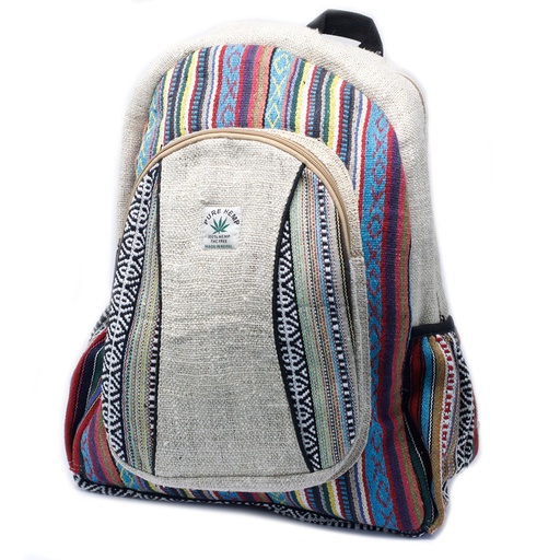 [HempB-04] Mochila Grande - Cáñamo y algodón  (Surtido)