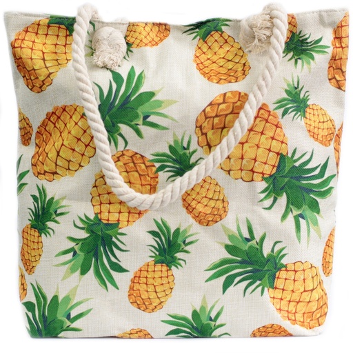 [RHSB-11] Bolso shopper con asa de cuerda - tropical piñas