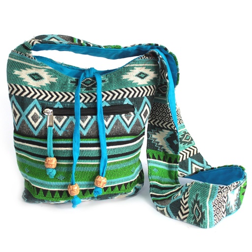 [JNS-04] Tejido Jacquard - Mochila peq. Teal