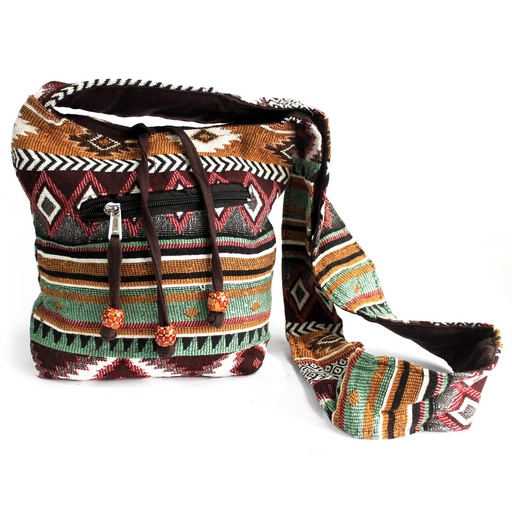 [JNS-05] Tejido Jacquard - Mochila peq. Chocolate