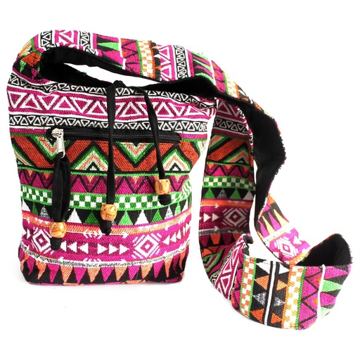 [JNS-06] Tejido Jacquard - Mochila peq. Rosada
