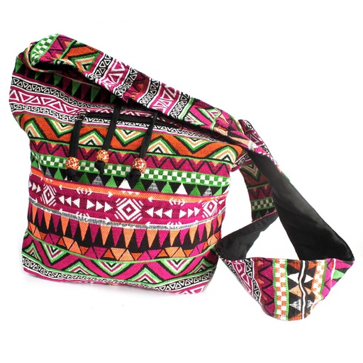 [JNS-09] Tejido Jacquard - Mochila peq. Rosada