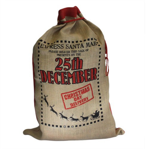 [SANTA-02] Saco de yute santa - 25th December