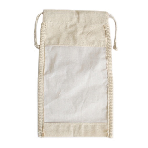 [NatWP-03] Lrg Bolsa de Algodón para ventana grande - 26x15cm
