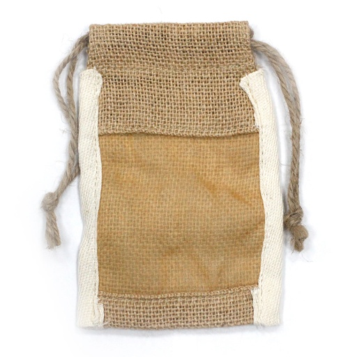 [NatWP-05] Bolsa Pequeña de Yute Lavada - 10x15cm