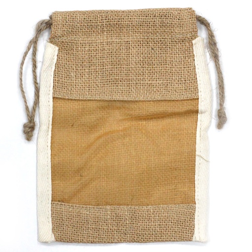 [NatWP-06] Bolsa Mediana de Yute Lavada - 21x15cm