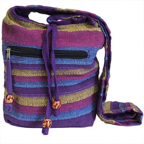 [NSBag-03] Nepal Sling Bag - Wild Flowers