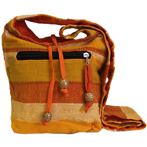 [NSBag-04] Nepal Sling Bag - Sunrise Orange