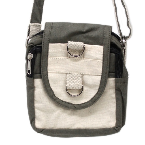 [NATTB-01] Bolsos de viaje de algodón natural - Carbón