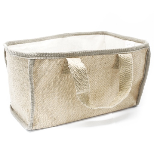 [NATSB-01] Cesta grande de yute - 33x18x20cm - Natutal