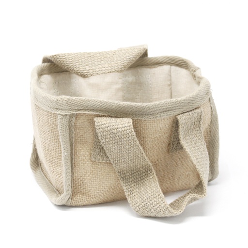 [NATSB-06] Cesta pequeña de yute - 16x10x12cm - Natural