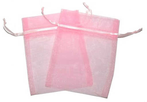 [OrgM-04] Bolsa de Organza - Rosa