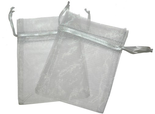 [OrgM-07] Bolsa de Organza - Gris