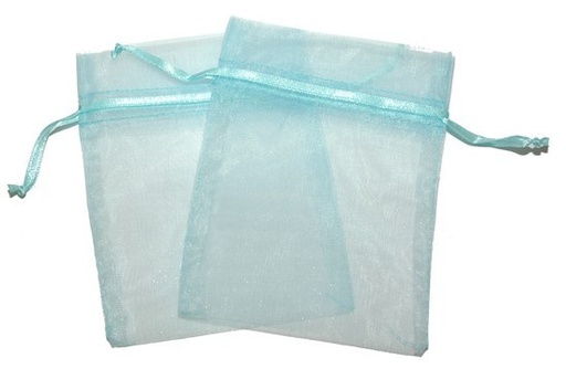 [OrgM-08] Bolsa de Organza - Azul pálido