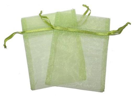 [OrgM-11] Bolsa de Organza - Pasto verde