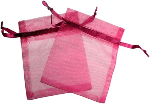[OrgM-13] Bolsa de Organza - Rojo Claro
