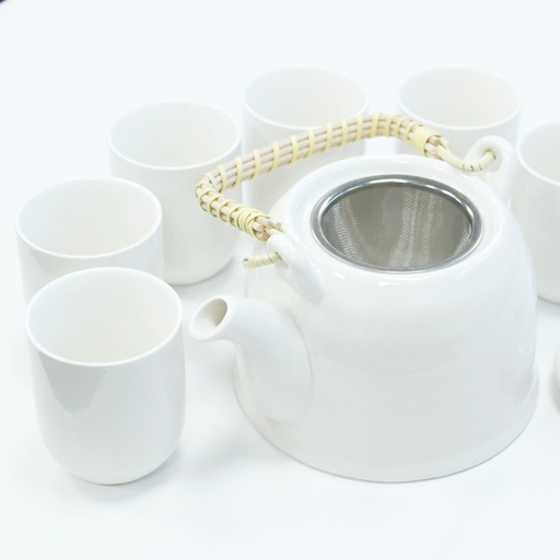 [TeaP-01] Set de tetera - Blanco clásico