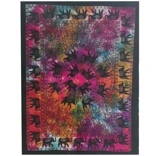 [CWA-08] Arte de pared de algodón - Mandala de elefante