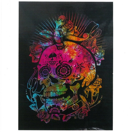 [CWA-10] Arte de pared de algodón - Dia de la calavera muerta