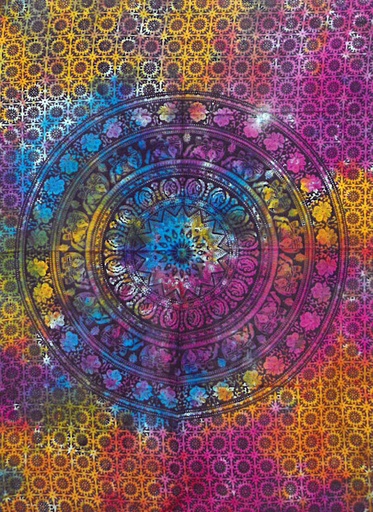 [CWA-15] Arte de Pared De Algodón - Mandala Elephant