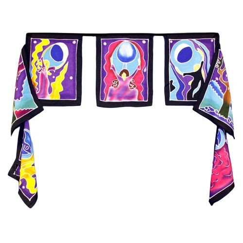 [Bwax-15] Siete banderas - Diosa luna 7x(32x23cm)