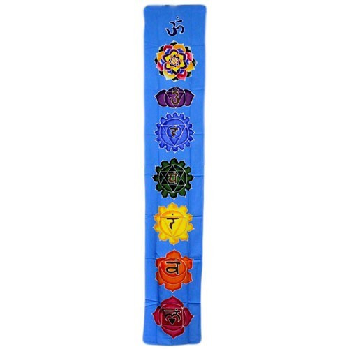 [Bwax-12] Banner vertical Chakra - celeste 183x35cm