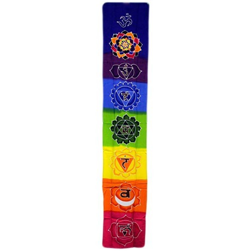 [Bwax-13] Banner vertical Chakra - Arco iris 183x35cm