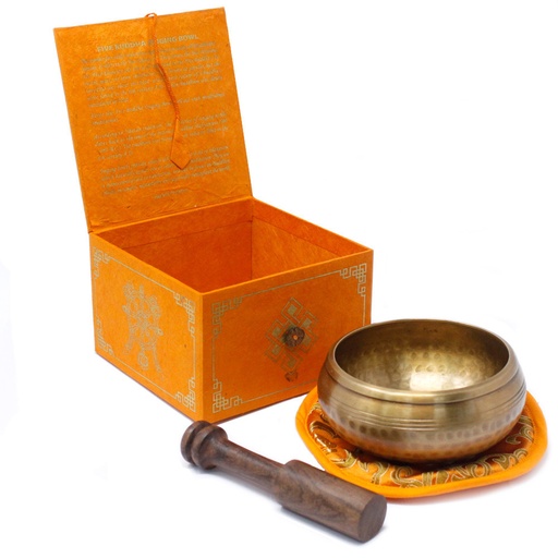 [TIBS-11] Cuenco tibetano set - Cinco Buda 10cm (min 400gm)
