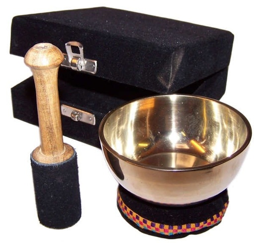 [Tib-53] Set de Regalo cuenco de latón- 9cm