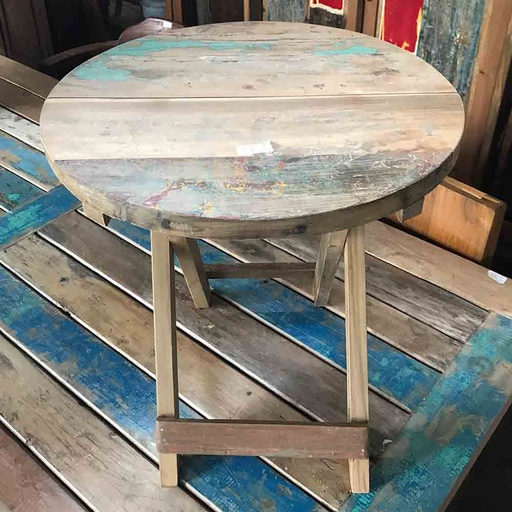 [AWSHOP-09] Mesa de centro redonda plegable - 50x50cm