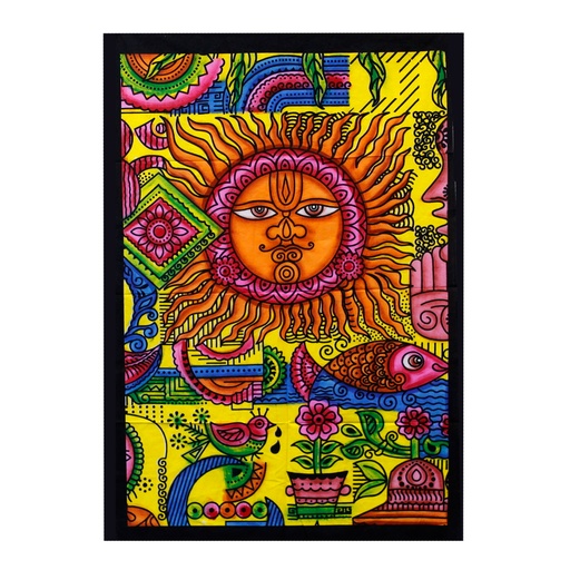 [HBWA-03] Arte de Pared de Algodón - Sol