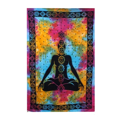 [CBWH-08] Colcha Individual de Algodón - Buda Chakra