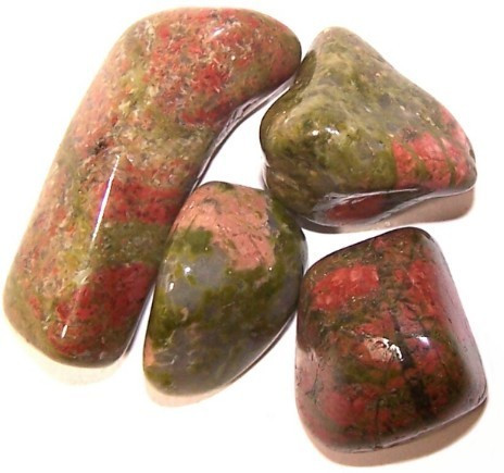 [TBm-15] L Tumble Stones - Unakite