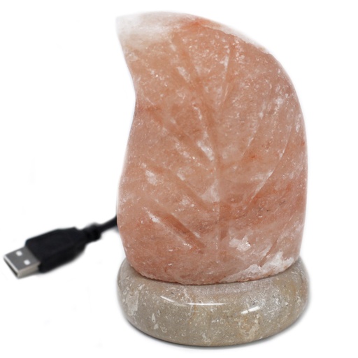 [QSalt-88N] Lámpara de sal USB - Hoja
