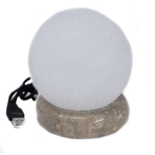 [Qsalt-66N] Lámpara de sal blanca  USB - 9 cm (multi)