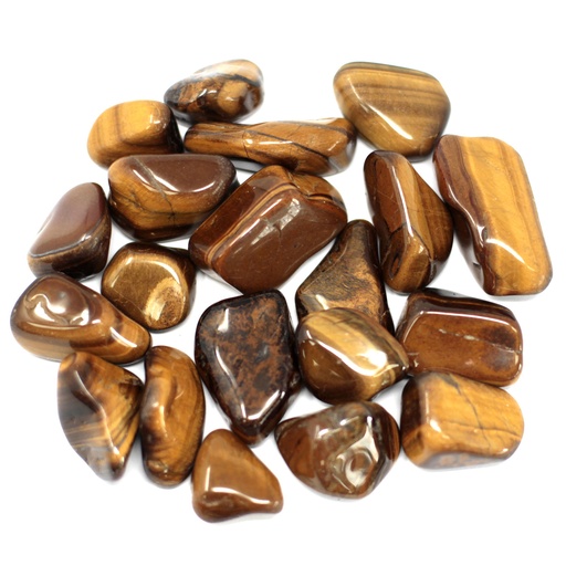 [TBML-15] Piedra preciosa africana Ojo de Tigres - Dorado