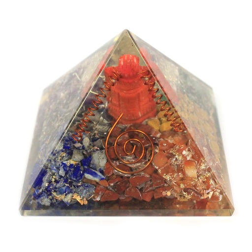 [ORGN-04] Lrg Orgonite Pirámide 70mm - Ganesh