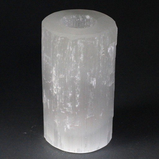 [SelCH-04] Candelabro Selenita cilindro- 15 cm