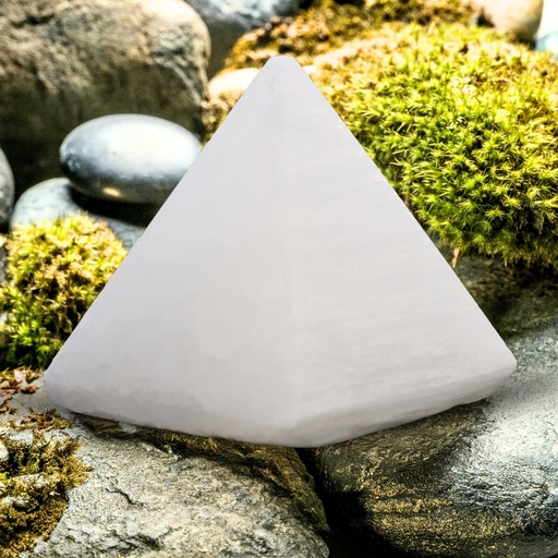 [SelW-06] Pirámide de selenita - 5 cm